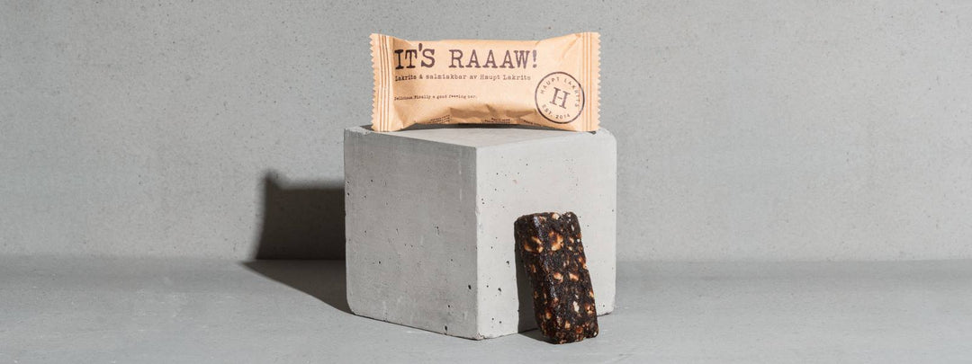 Haupt Lakrits Salt liquorice Raaaw bar now in stock