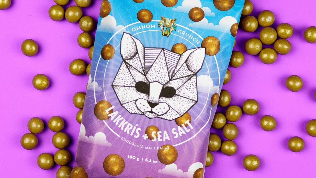 NEW: Omnom Krunch - Lakkris & sea salt Malt Balls