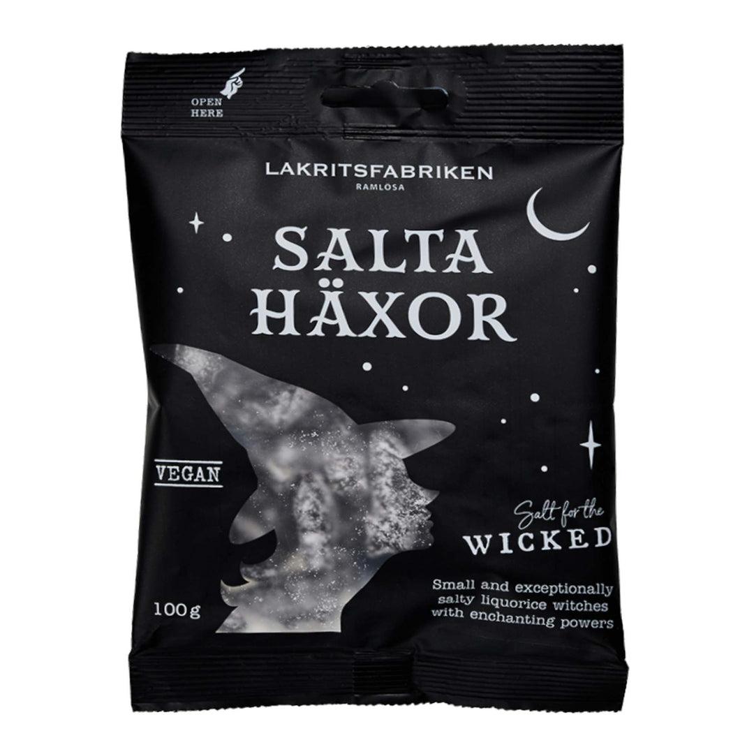 Lakritsfabriken Salt For The Wicked – Salta Haxor - Super Salty Swedish Black Liquorice