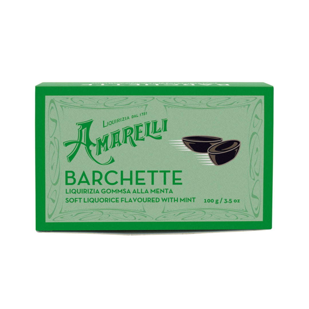 Amarelli Barchette - Hard Italian Liquorice Gums flavoured with Mint