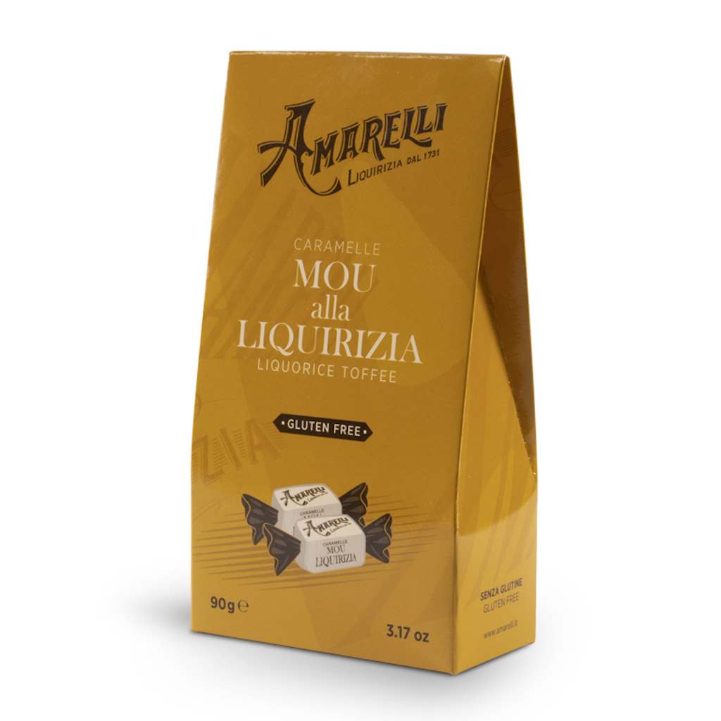 Amarelli Caramelle Mou alla Liquirizia – Liquorice Toffees - 90g