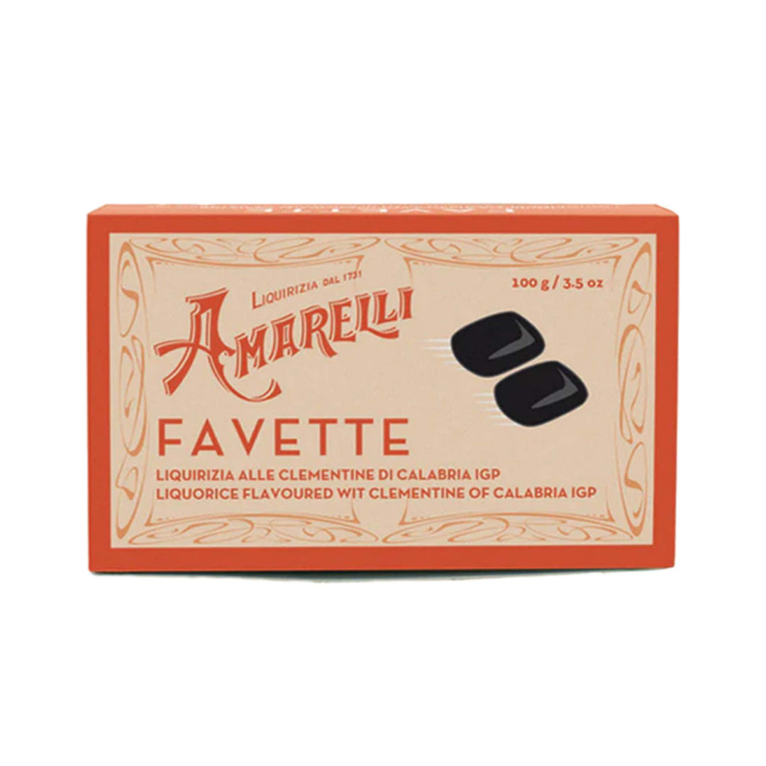 Amarelli Favette - Italian Pure Liquorice Flavoured With Clementine