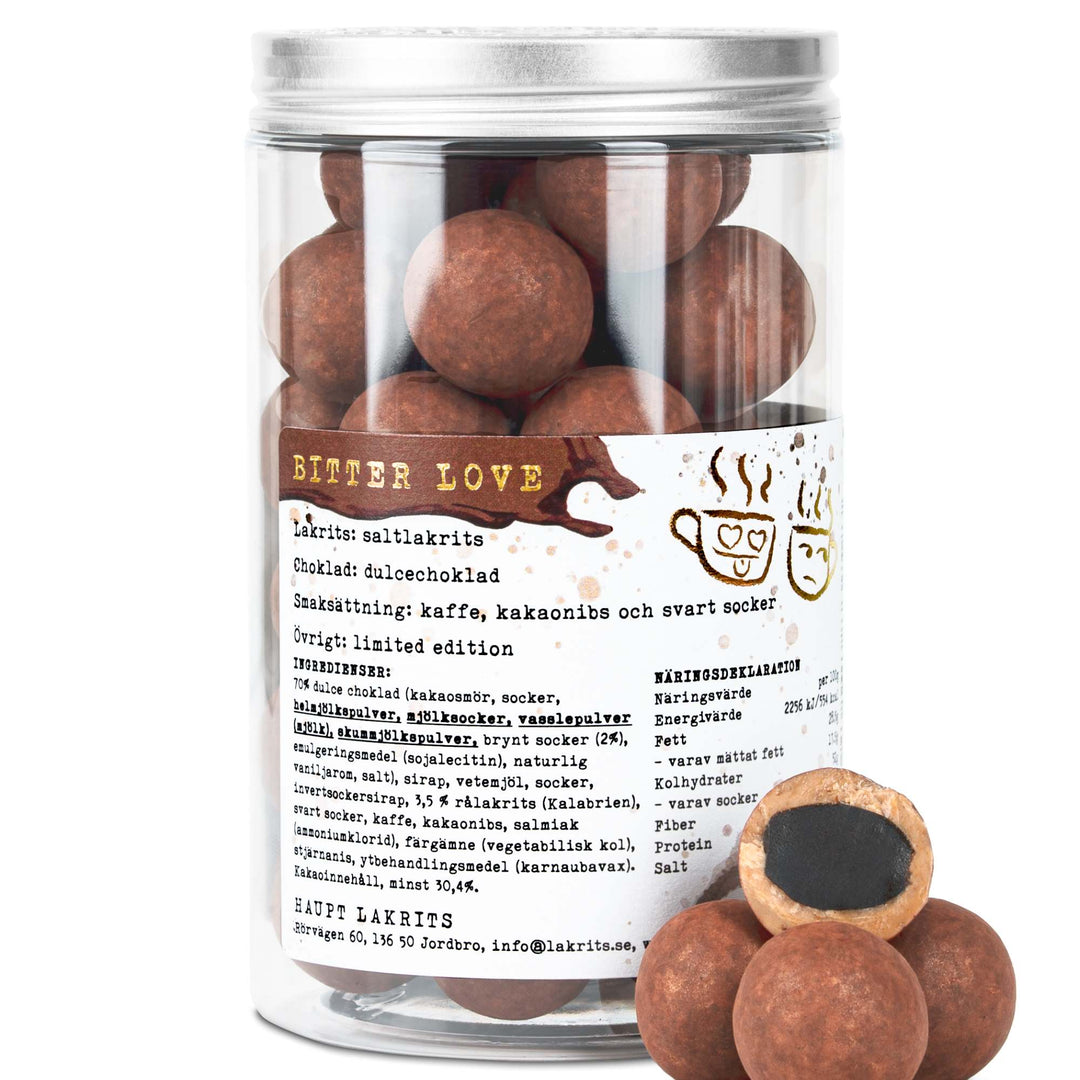 Haupt Lakrits Bitter Love – Salt Liquorice, Dulce Chocolate, Coffee & Cocoa Nibs