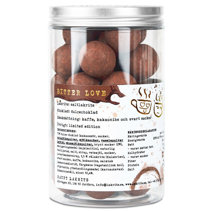 Haupt Lakrits Bitter Love – Salt Liquorice, Dulce Chocolate, Coffee & Cocoa Nibs