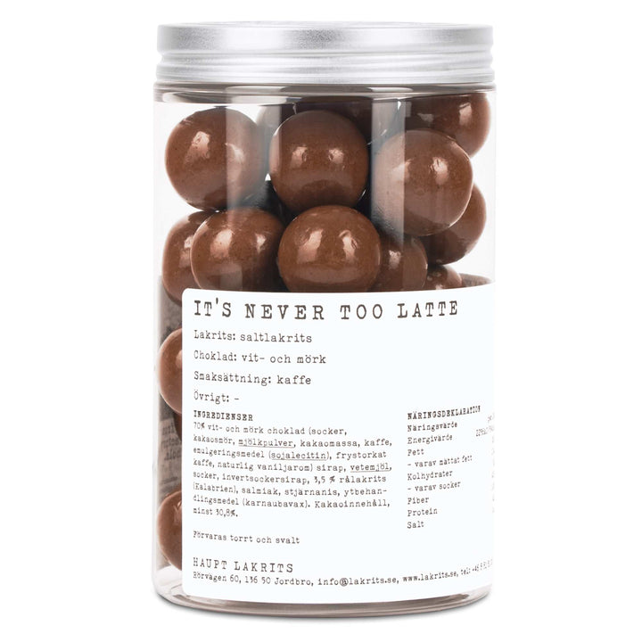 Haupt Lakrits It's Never Too Latte – Salt Liquorice, Chocolate & Coffee