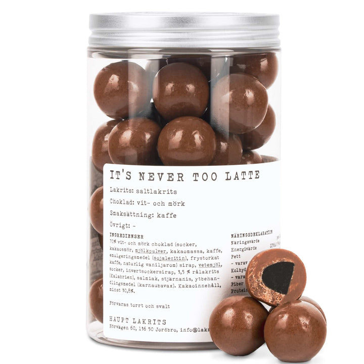 Haupt Lakrits It's Never Too Latte – Salt Liquorice, Chocolate & Coffee