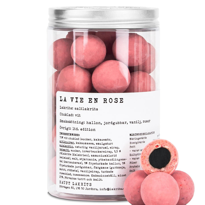 Haupt Lakrits La Vie En Rose - Liquorice, White Chocolate, Raspberry & Rose