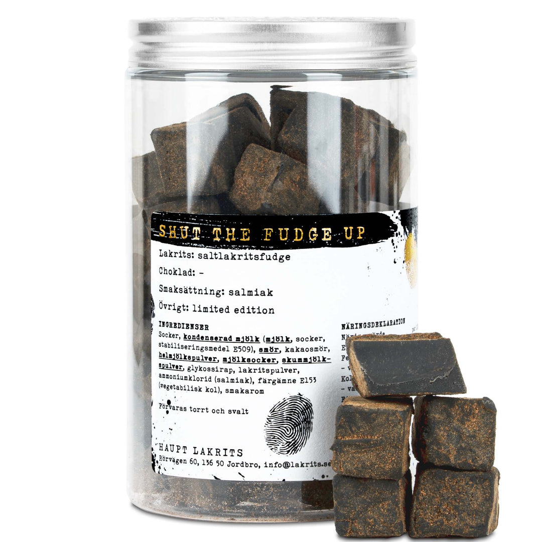 Haupt Lakrits Shut The Fudge Up - Liquorice Butter Fudge Rolled In Salt Liquorice Powder