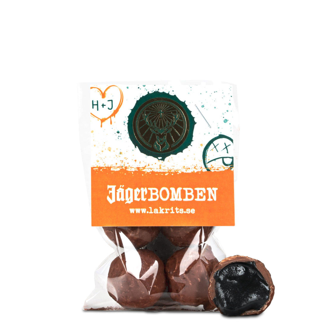 Jägerbomben - Handmade Jägermeister & Liquorice Caramel Creams