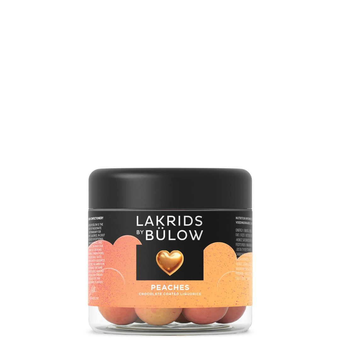 Lakrids LOVE Peaches - Sweet Liquorice, White Chocolate & Crunchy Fruit Shell