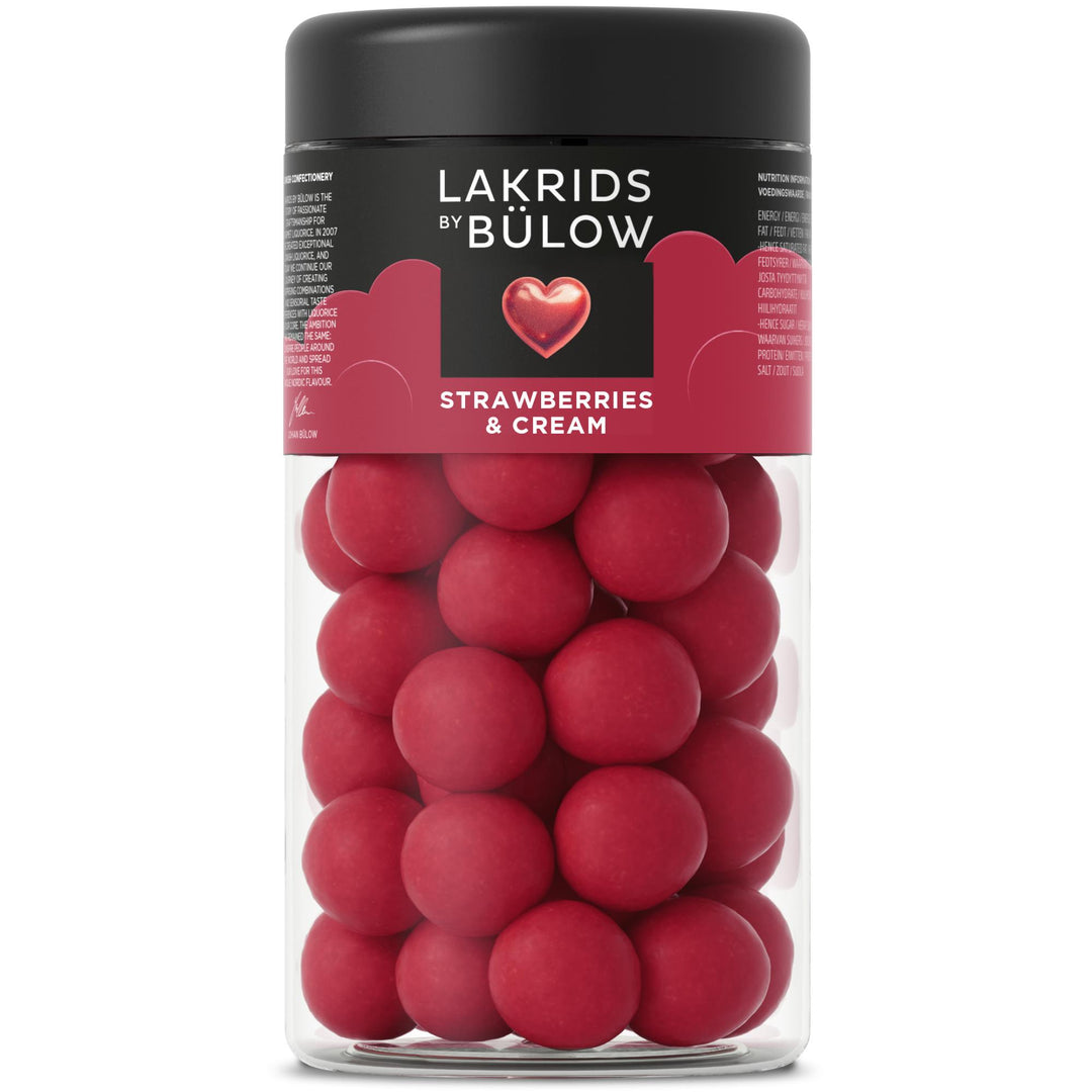 Lakrids LOVE Strawberry & Cream - White Chocolate Coated Liquorice