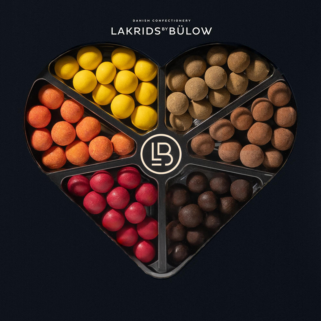 Lakrids by bulow LOVE Chocolate Coated Liquorice Gift Selection Box (450g)