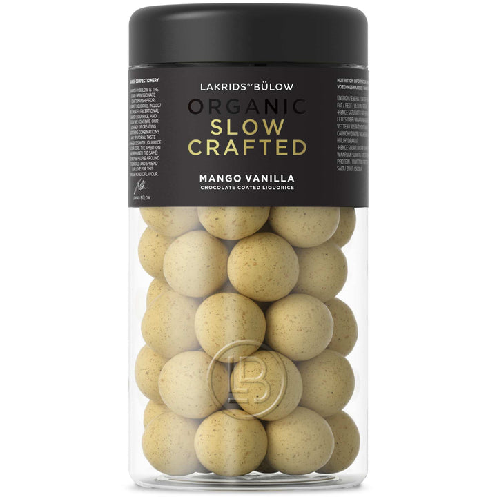 Lakrids MANGO VANILLA – Slow Cooked Liquorice Coated With White Chocolate