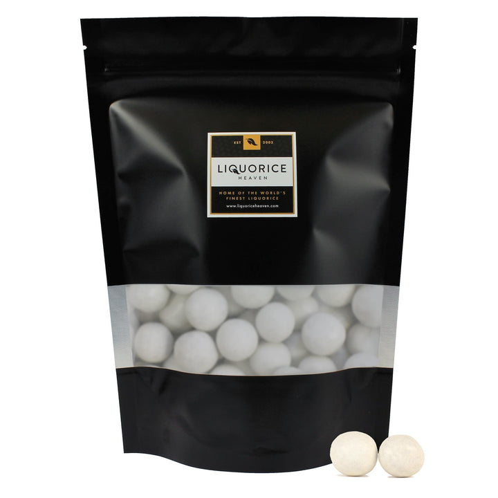 Meenk Snowballs – Liquorice & Belgian Milk With A Crunchy Sugar Shell