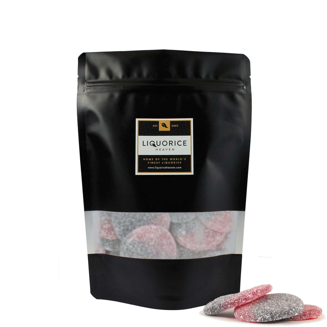 Veggie Sunsets - Sour Dutch Liquorice & Strawberry Gummy Sweets