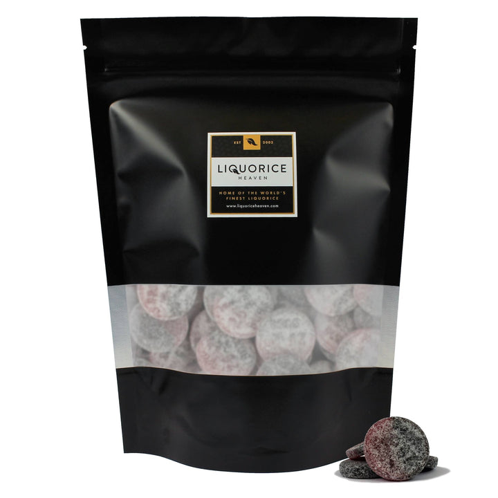 Bubs Sorbisar – Strawberry & Liquorice, Sweet + Sour Hard Discs - 500g