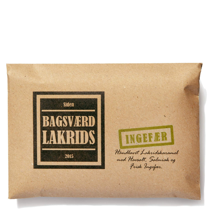Bagsværd Ingefær - Liquorice Caramel with Ginger, Sea Salt & Salmiak - Danish Lakrids 160g