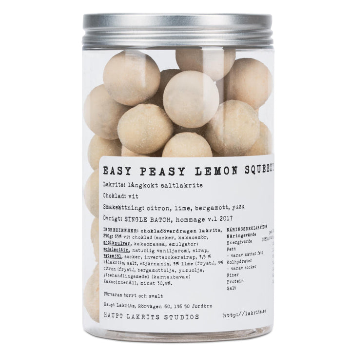 Easy Peasy Lemon Squeezy - Salt Liquorice, White Chocolate, Lemon, Lime & Bergamot