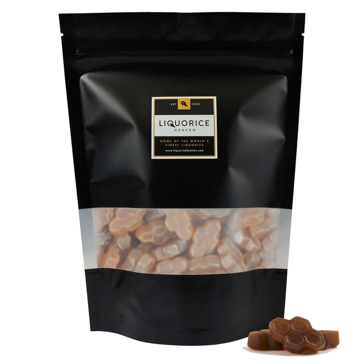 Meenk Honingdrop (Honey Liquorice) Honeycombs - Dutch Vegetarian Liquorice Sweets