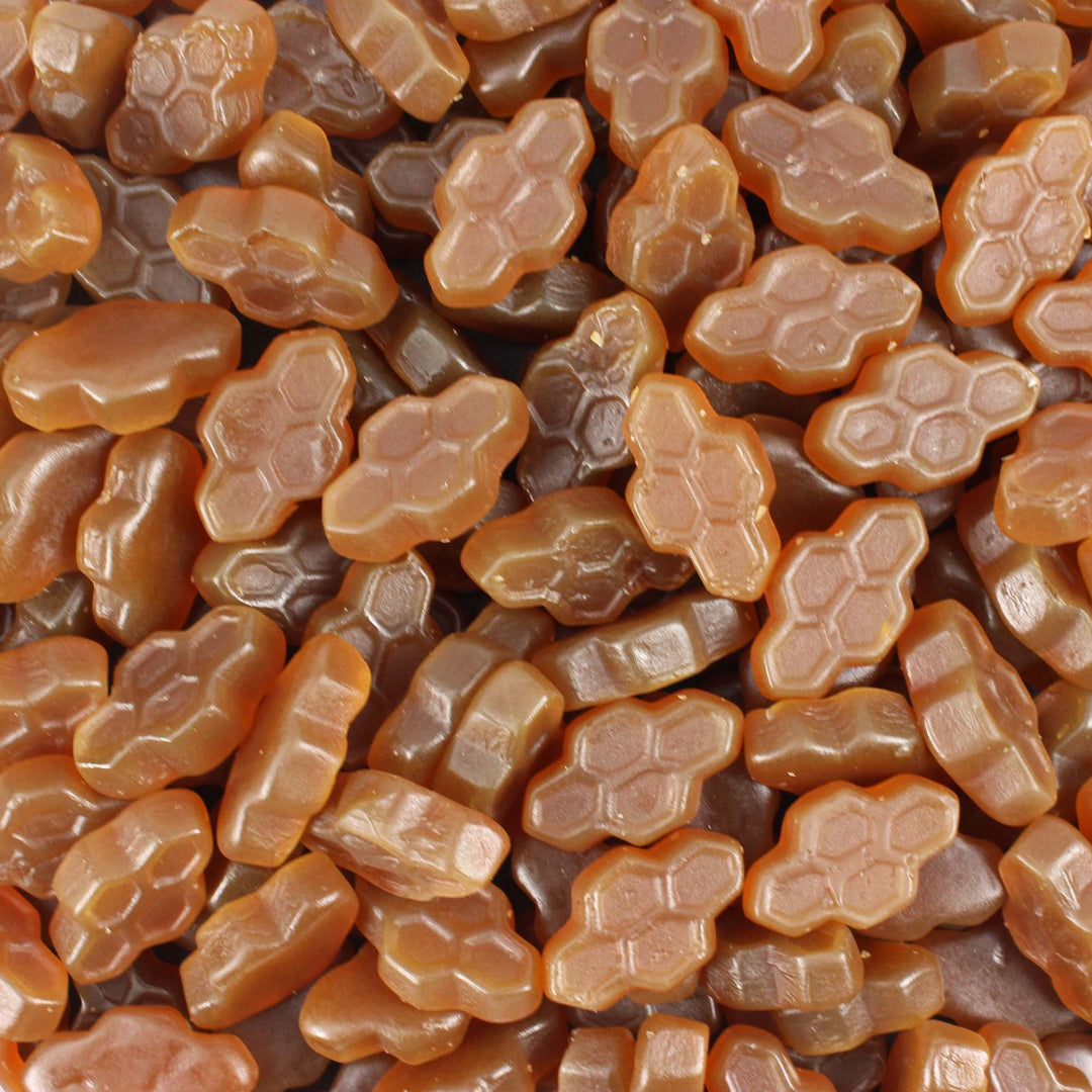 Meenk Honingdrop (Honey Liquorice) Honeycombs - Dutch Vegetarian Liquorice Sweets