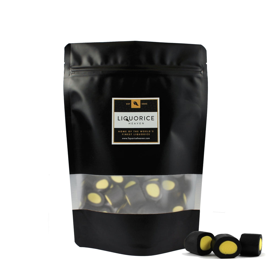 Lemon Cream Rocks – Fondant Filled Sweet Liquorice Tubes