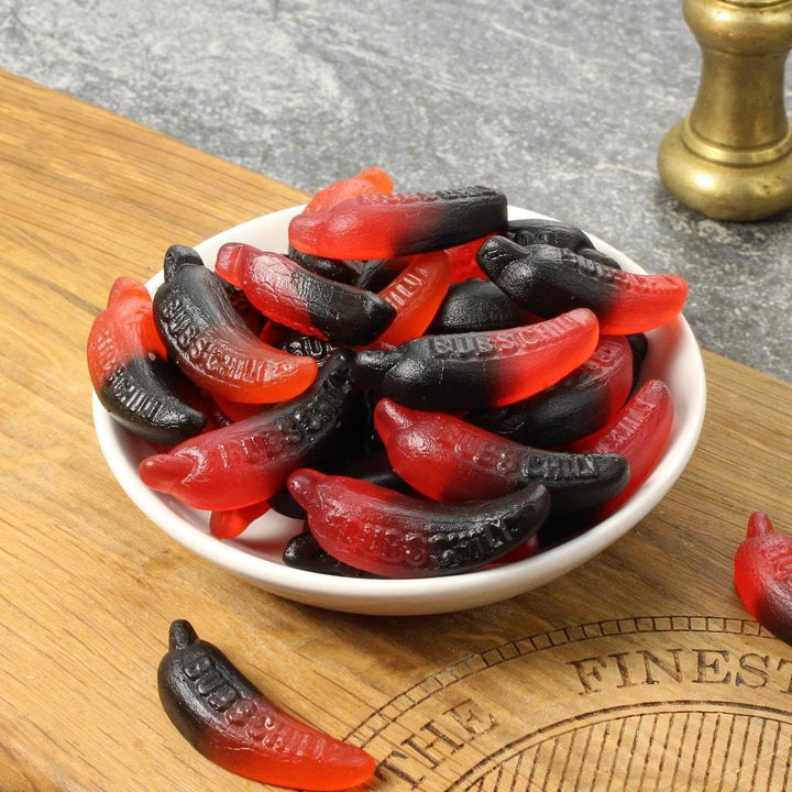 Röd Chili (Red Chili) - Swedish Cherry, Chilli and Liquorice fruit gums-250g-Liquorice Heaven