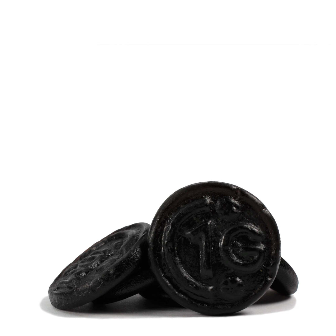 De Bron Zout Dropmunten (Salty Liquorice Coins) – Hard Sugar Free Dutch Liquorice